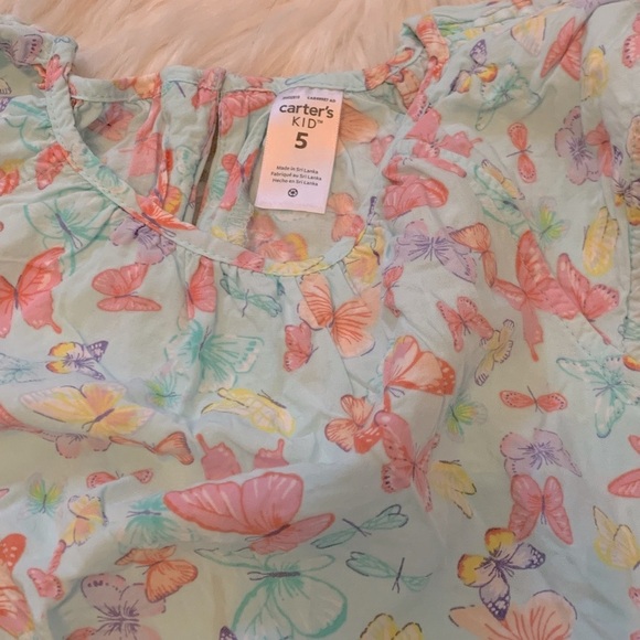 🦋Carter’s butterfly shirt with frilly sleeves🦋 - Picture 4 of 4